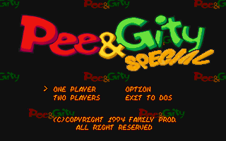 Title screen of Py & Gity Special