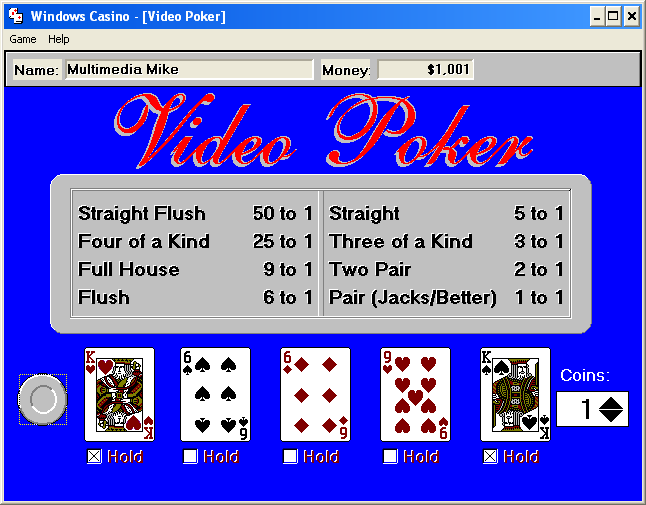 Gameplay of Video Casino Games