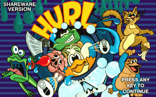 Title screen of H.U.R.L.