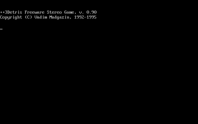 Title screen of 3Detris