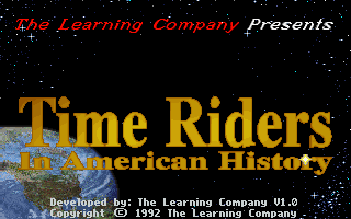 Title screen of Time Riders in American History