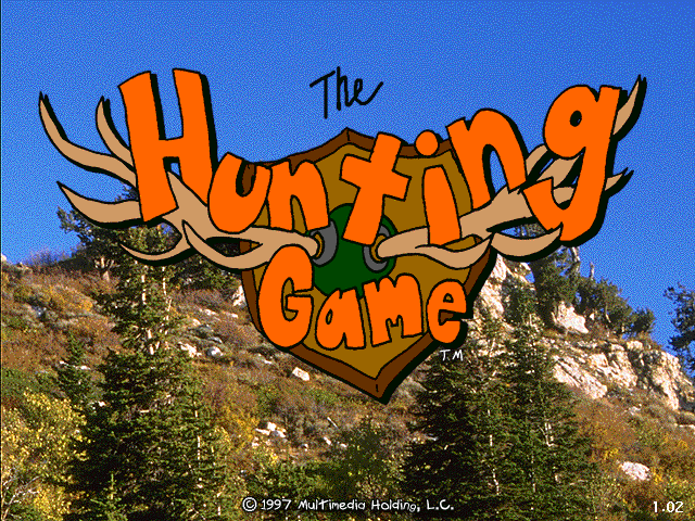 Title screen of The Hunting Game