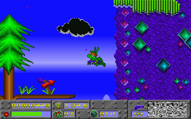 Gameplay of Jazz Jackrabbit