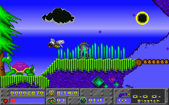 Gameplay of Jazz Jackrabbit