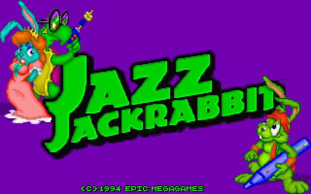 Title screen of Jazz Jackrabbit