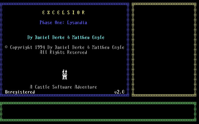 Title screen of Excelsior Phase One: Lysandia