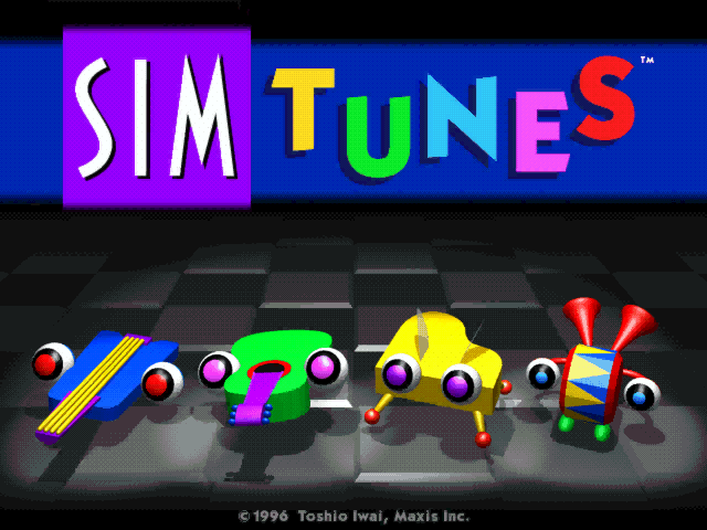 Title screen of SimTunes