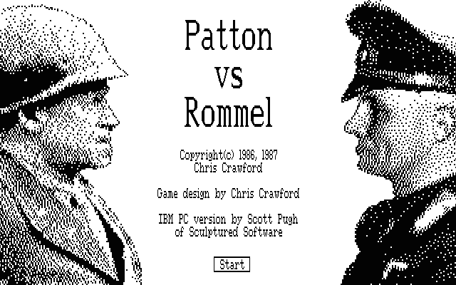 Title screen of Patton vs. Rommel