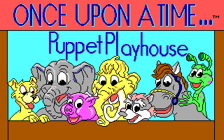 Title screen of Once Upon A Time... Puppet Playhouse