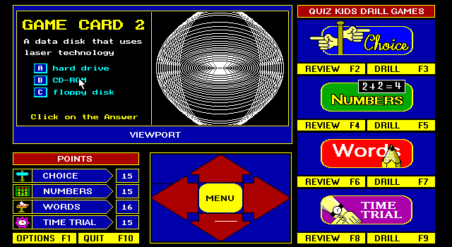 Gameplay of The Quiz Kids: Adventure in the Mystery Maze