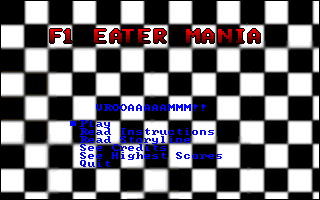 Title screen of F1 Eater Mania