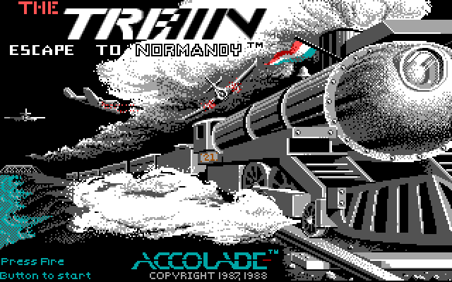 Title screen of The Train: Escape to Normandy