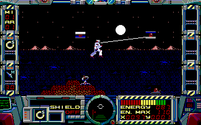 Gameplay of Fire Hawk: Thexder - The Second Contact