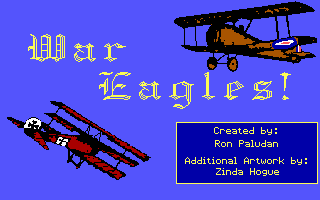 Title screen of War Eagles / Fokker