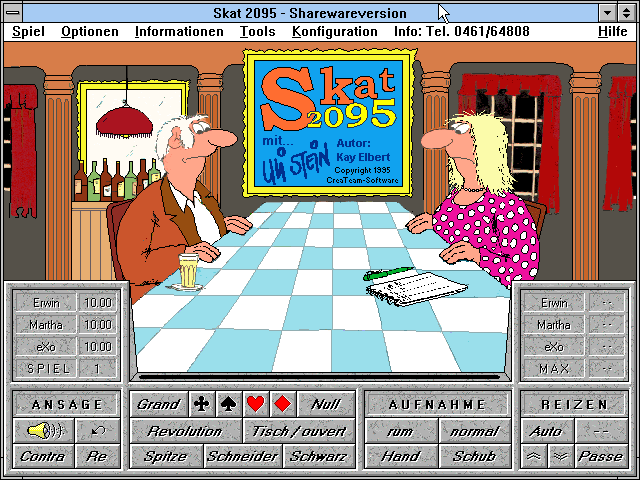 Gameplay of Skat 2095