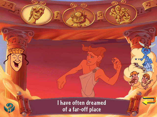 Gameplay of Disney's Animated Storybook: Hercules