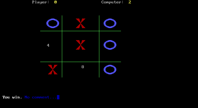 Gameplay of Tic Tac Toe (2002)