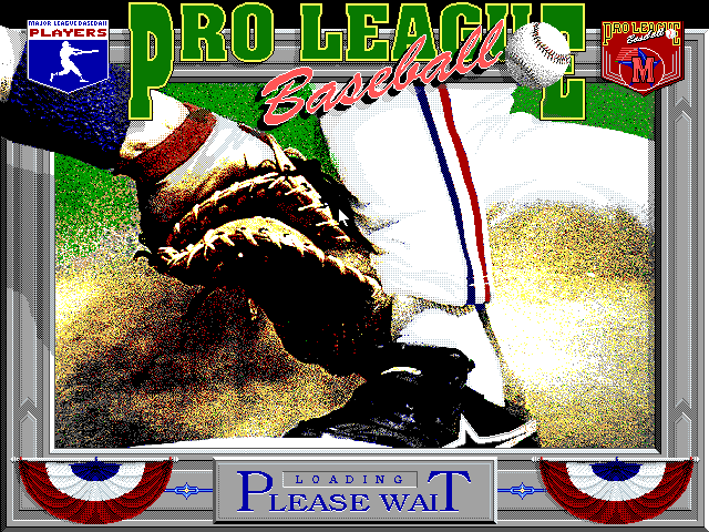Title screen of Pro League Baseball (1994)