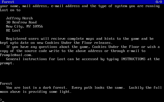 Gameplay of Lost (Jeffrey Hersh)
