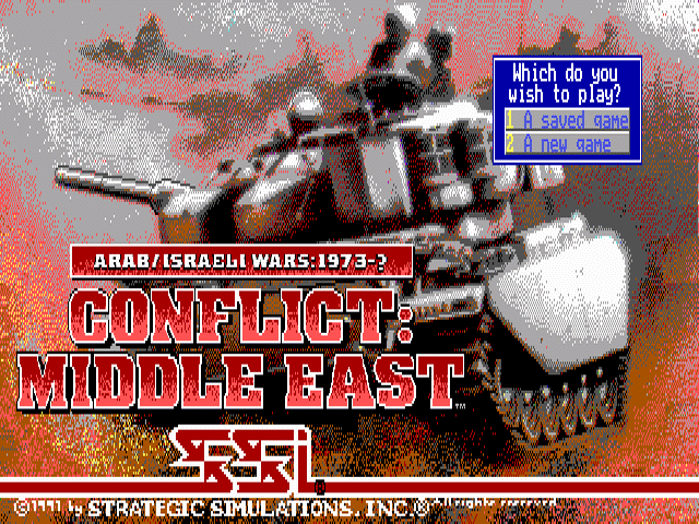 Title screen of Conflict: Middle East