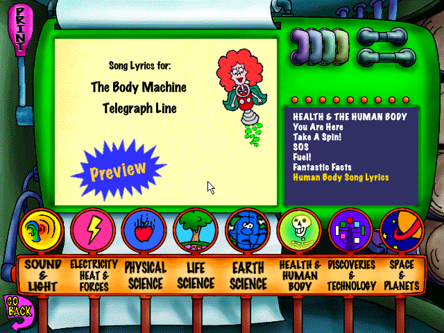 Gameplay of Schoolhouse Rock!: 3rd & 4th Grade