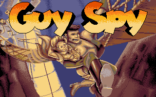 Title screen of Guy Spy and the Crystals of Armageddon
