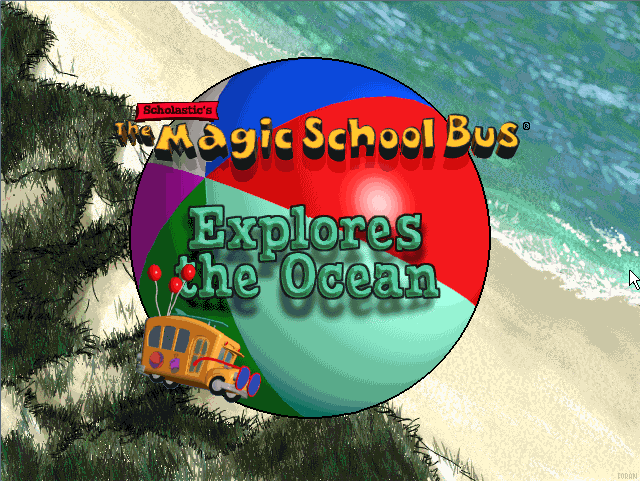 Title screen of Scholastic's The Magic School Bus Explores the Ocean