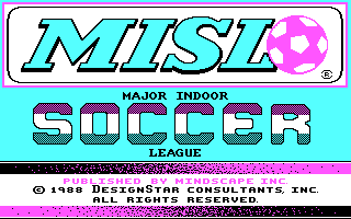 Title screen of Major Indoor Soccer League