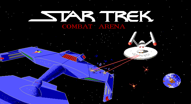 Title screen of Star Trek Combat Simulator