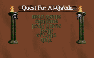 Title screen of Quest for Al-Qaeda: The Hunt for Bin Laden
