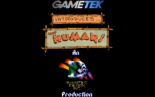 Title screen of The Humans 2: Insult to Injury