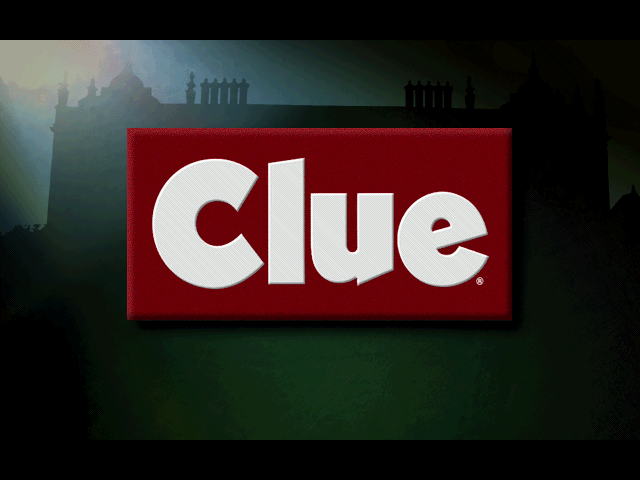 Title screen of Clue