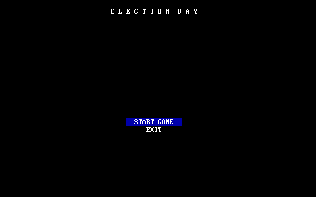 Title screen of Election Day