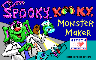 Title screen of Spooky Kooky Monster Maker