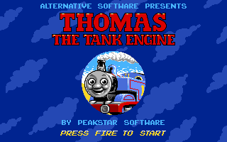 Title screen of Thomas the Tank Engine & Friends