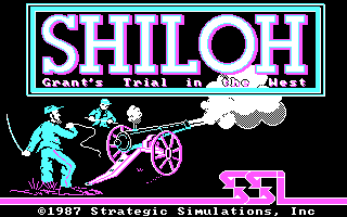 Title screen of Shiloh: Grant's Trial in the West