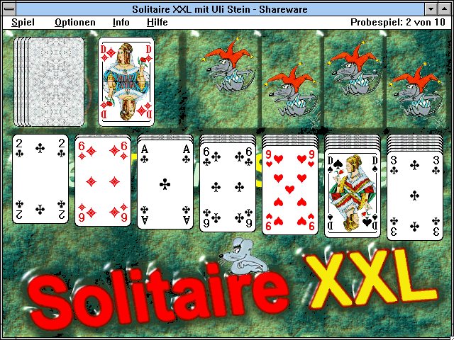 Title screen of Solitaire XXL