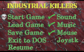 Title screen of Industrial Killers