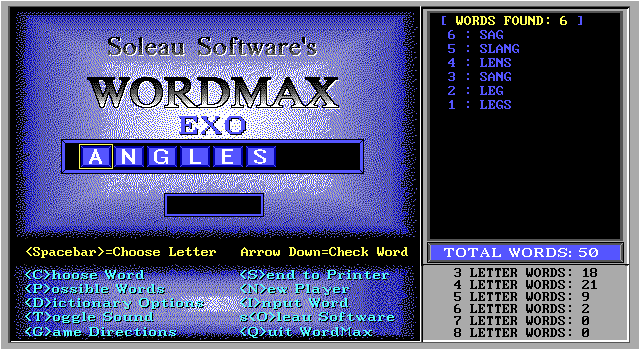 Gameplay of WordMax