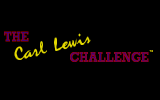 Title screen of The Carl Lewis Challenge