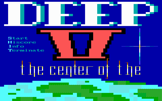 Title screen of Deep II: The Center of the Earth