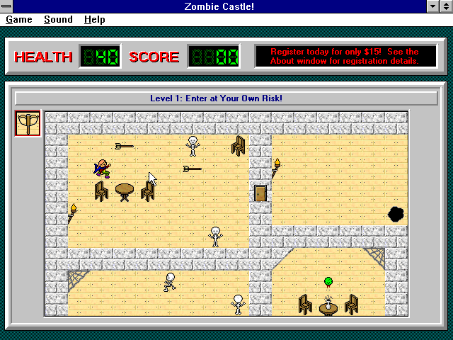 Gameplay of Zombie Castle
