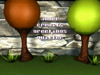 Title screen of FastGame