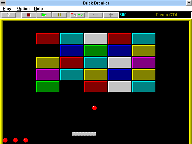 Gameplay of Brick Breaker II Turbo