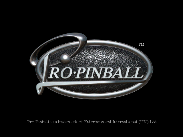 Title screen of Pro Pinball: The Web