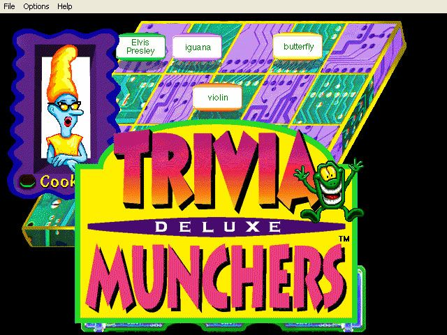 Title screen of Trivia Munchers Deluxe