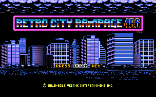 Title screen of Retro City Rampage 486