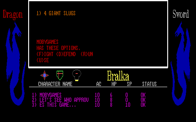 Gameplay of The Dragon Sword