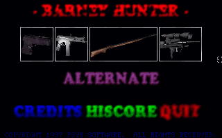 Title screen of Barney Hunter