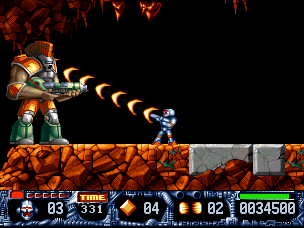 Gameplay of Turrican II: The Final Fight